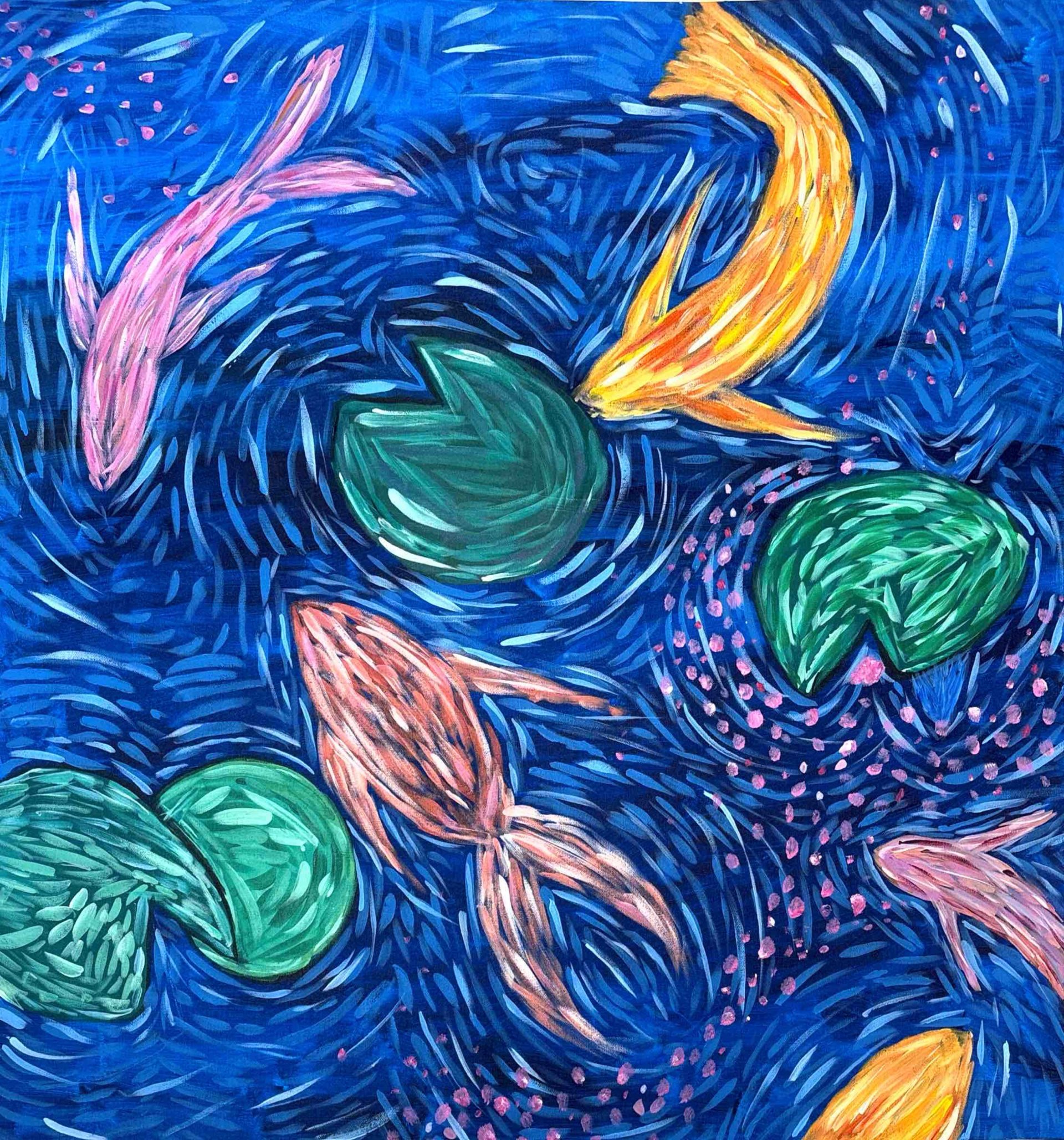 AP Art - Logan Barron ’26, Silence Beneath the Lilies